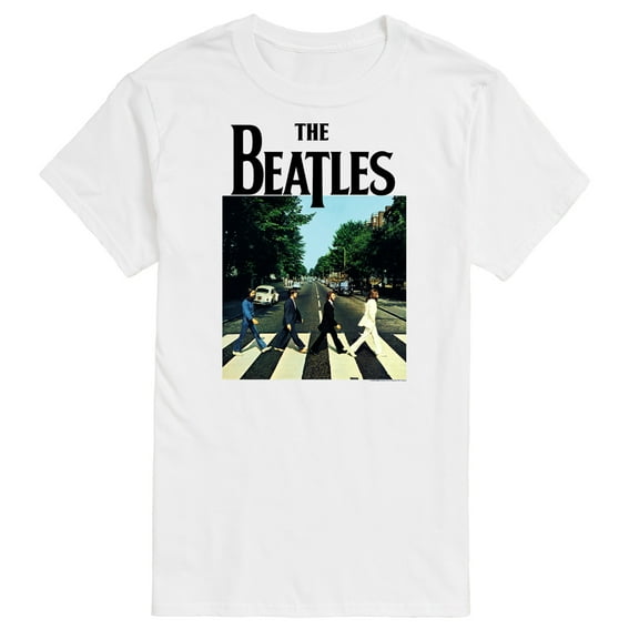 The Beatles - Abbey Road Poster - Men's Short Sleeve Graphic T-Shirt