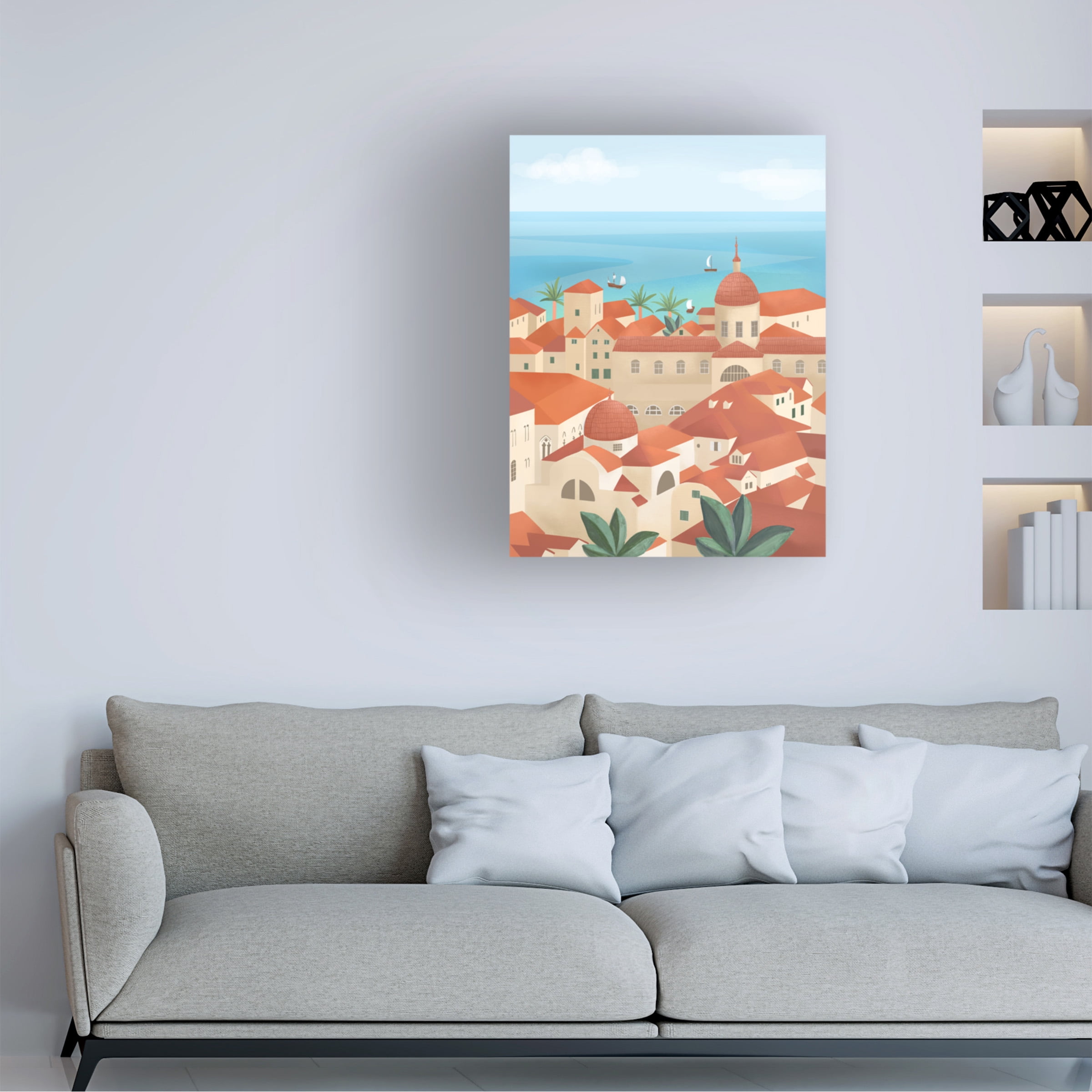 Petra Lizde 'Dubrovnik Old Town' Canvas Art