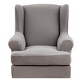 thumbnail image 2 of Funda elástica para asiento de silla, decoración a prueba de polvo, estirable, lavable, , cojines suaves, funda para , hogar, Gris BLESIY Funda de asiento Funda, 2 of 8
