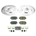 thumbnail image 3 of PowerStop Rear Z23 Evolution Sport Carbon-Fiber Ceramic Brake Pad and Drilled & Slotted Rotor Kit Fits: MITSUBISHI Select Models K8434, 3 of 10