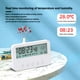 thumbnail image 4 of Inteprter Reloj despertador Digital de para dormitorio, temporizador de cuenta regresiva, medidor de temperatura y humedad, suministros para el Decoración del hogar Blanco Tipo 1, 4 of 6
