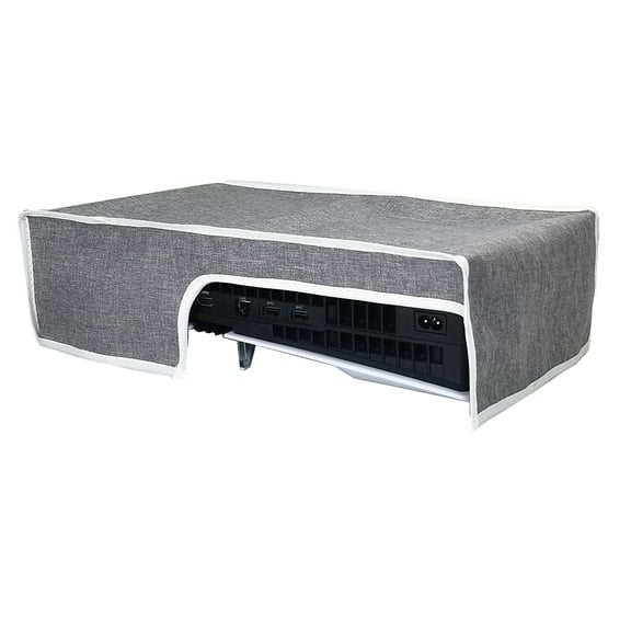 Horizontal Dust Cover for PS5 Pro Console, Soft Neat Lining Dust Guard, Anti Scratch Waterproof Cover Protector Sleeve