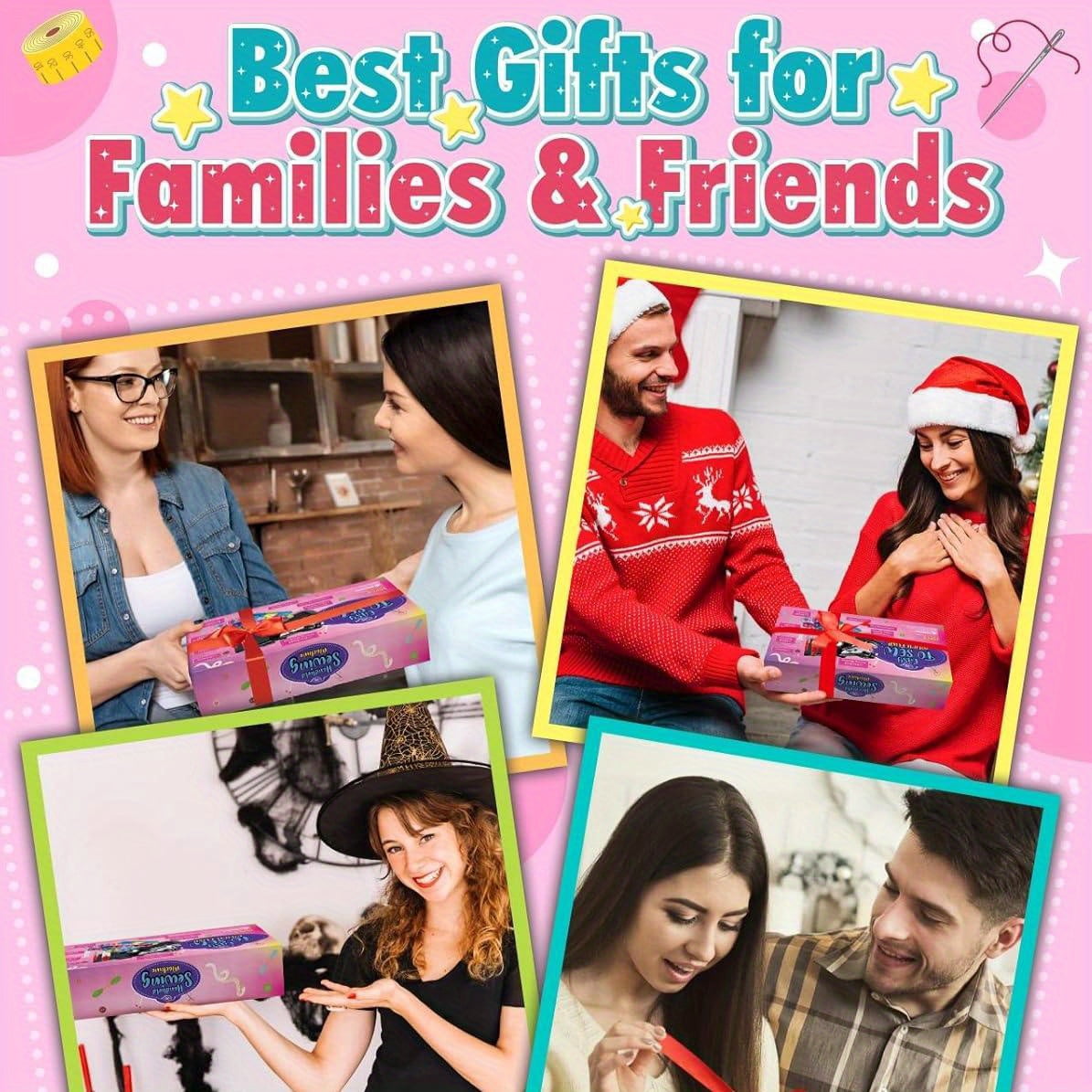 14 Coils +6 Accessories Handheld Sewing Machine, Portable Mini Electric Small Sewing Kit for Beginners, DIY