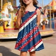 thumbnail image 2 of CAUYDY 1T 2T 3T Baby Toddler Girls' Independence Day Patriotic Dress 4T 5T 6T Kids Girl Sleeveless American Flag Star Stripe Print A Line Dresses (Sizes 5-6 Years,Hot Pink), 2 of 6