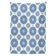 thumbnail image 3 of Ambesonne Paisley Tablecloth Rectangular Table Cover, Vintage French Blue, 60"x84", Blue White, 3 of 4