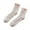 Beige, variant on Opvise Womens Socks 1 Pair Women Socks Soft Texture Coral Fleece Stretchy Ankle Length Anti-skid Cold Resistant Thick Winter Warm Fluffy Socks Home Use Beige
