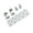 White, variant on Cosemary Deskside Utility Panel for Office Table and Craft Station Small Items Organizing
