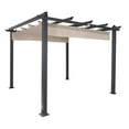 thumbnail image 1 of Coolaroo 454616 Aurora Pergola Design Gazebo avec des Nuances de Canopée Rétractables & 44; Fumée, 1 of 5