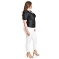 thumbnail image 2 of Blusa de satin con detallle central Roman Fashon /Tallas Extras, 1825 (Negro) negro 40, 2 of 5