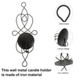 thumbnail image 3 of Hytrove 1Jgo Soporte De Vela De Hierro Para Colgar En Pared Retro Y Funcional, 3 of 7