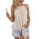 thumbnail image 4 of Blusas sin mangas informales sueltas con cuello redondo y estampado de rayas para mujer Pompotops lopia995171, 4 of 7