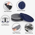 thumbnail image 6 of Set Of 7 Heatproof Silicone Coasters Nonslip Absorbent Cup Mats Heat Resistant Pad For Dining Table Decoration, 6 of 8
