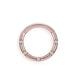 thumbnail image 5 of Qarigey 10 piezas de anillo de nariz de acero inoxidable con diamantes de imitación para el cuerpo redondo, para la oreja, adorno de Oro rosa 1.2x10mm 2piezas, 5 of 6