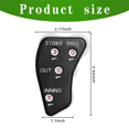 Qtmnekly 4 Wheel Baseball Umpire ClickerUmpire Indicator Gear