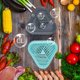 thumbnail image 4 of Lavadora De Verduras Purificador automático de alimentos Máquina limpiadora de alimentos a prueba de agua para el hogar (verde) Likrtyny Libre de BPA, 4 of 4
