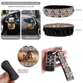 thumbnail image 6 of HUISEFOR Aztec Horse Car Seat Cover Full Set Breathable Non Slip with Steering Wheel Cover Seat Belt Cover Air Vent Storage Bag Car Trash Can Rear View Mirror Cover Keychain Coasters, 6 of 7