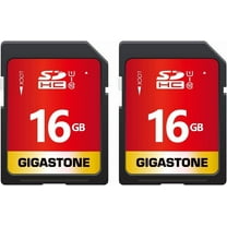 16GB SD Card 2-Pack UHS-I U1 Class 10 SDHC Memory Card High-Speed Full HD Video Compatible with Canon, SPYPOINT WOSPORTS Trail Camera, with 2 Mini Cases