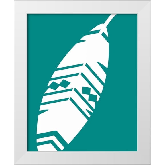 Robinson, Tamara 12x14 White Modern Wood Framed Museum Art Print Titled - Feather III
