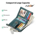 thumbnail image 3 of SUOSDEY Women Leather Wallet Small Compact Ladies Purse RFID Blocking Credit Card Case, 3 of 7