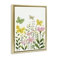 thumbnail image 3 of Stupell Industries Minimalist Whimsical Garden Butterflies Gold Floating Frame Canvas Art, 17 x 21, by LSR Design Studio, 3 of 8