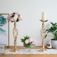 thumbnail image 3 of Nuptio 2/10 Pcs Fake Flower Ball Arrangement Bouquet, Artificial Flower, 15 Heads Plastic Roses with Base, Wedding Centerpiece Flower Rack for Parties Valentine's Day Home Décor, 3 of 7