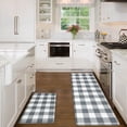 thumbnail image 3 of Kitchen Mat 2 PCS Grey and White Kitchen Floor Mat Anti Fatigue Cushioned Farmhouse Kitchen Rugs Non-Slip & Waterproof Kitchen Mats and Rugs Comfort Stand Desk Mat for Sink Laundry Office, 3 of 6