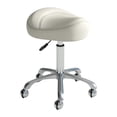 thumbnail image 2 of Elodie Saddle Stool Adjustable Nail Beauty Pulley Work Chair for Lab Salon Manicure Beige, 2 of 8