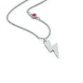 thumbnail image 2 of Lightning Bolt Charm Necklace with Gemstone, 2 of 6