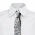 thumbnail image 2 of Botanical Necktie, Clutter of Flowers Leaves, Dress Tie, 3.7", Multicolor, by Ambesonne, 2 of 3