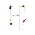 thumbnail image 3 of SUSHANG Christmas Decoration Will Crawl Santa Asymmetrical Earrings Temperament Long Tassel Earrings S925 Needle Earrings, 3 of 6