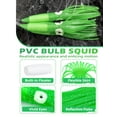 thumbnail image 4 of BLUEWING 18" Upgraded Fishing Spreader Bar Wave with 6" Bulb Squids, 5.28in Trolling Birds and 316 Stainless Steel Rod Offshore Spreader Bar for Wahoo Tuna Marlin Mahi Mahi, Green, 4 of 8