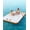 6 x 5 ft, variant on Inflatable Floating Dock Air Dock Platform Floating Island Raft with Rope Ladder Non-Slip Surface Swimming Water Platform for Pool Beach Ocean