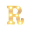 thumbnail image 2 of Letras Luminosas De Plástico Letras LED de plástico blanco con alfabeto de la N a la Z con bombillas de luz blanca cálida para decoración de fiestas en el hogar (1 pieza) Rkxzt, 2 of 9