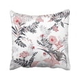 thumbnail image 1 of BOSDECO Beautiful Artistic Bright Tropical With Exotic Forest Colorful Original Floral Rainbow Pillowcase Cover 20x20 inch, 1 of 1