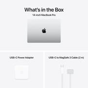 Apple 14-inch MacBook Pro with M5 chip chip with 10 core CPU and 10 core GPU, 16GB, 1TB SSD - Silver