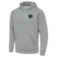 thumbnail image 2 of Men's Antigua Heather Gray New York Knicks St. Patrick's Day Victory Raglan Pullover Hoodie, 2 of 4
