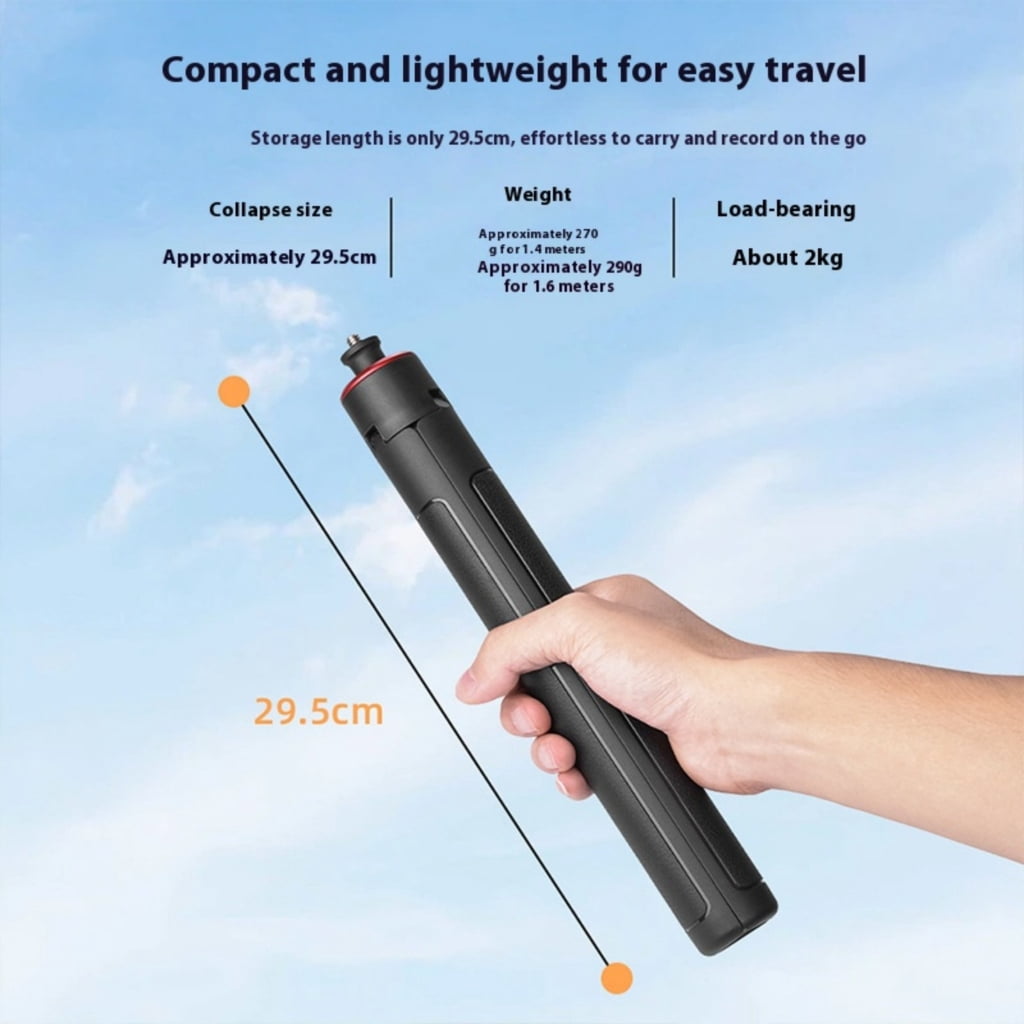 Jesscasday Mini Selfie Stick Tripod Pocket Tripod Phone Grip Portable Small Size Travel