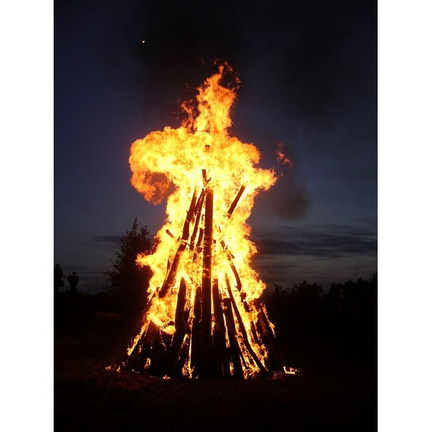 Canvas Print Bonfire Fire Element Stretched Canvas 10 X 14 Walmart Com Walmart Com