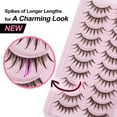 thumbnail image 2 of Wispy False Eyelashes Anime Spiky Eyelashes 10 Pairs for Spikey Wet Lash Look, 2 of 4