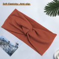 thumbnail image 4 of Clearance! Baberdicy Wide Headbands for Women Headbands for Girls Boho Headband Knotted Solid Yoga Sports Elasticity Fashion Headband Orange, 4 of 6