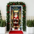 thumbnail image 4 of 35 X 72 Inch Christmas Door Cover Christmas Door Curtain Christmas Day Door And Wall Decoration Festival Party Decoration, 4 of 7