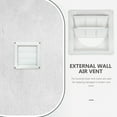 thumbnail image 2 of Cubierta de ventilación Kuyiluo, cubierta de ventilación con rejilla de ventilación, ventilación de aire para secadora exterior, ventilación de aire de pared externa de plástico, 2 of 7