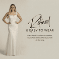 thumbnail image 3 of David’s Bridal, The Edit by DB Studio Women's Lace Applique Corset Mermaid Wedding Dress, Full Length, Tulle, 3 of 6