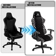 thumbnail image 5 of HUISEFOR Zebra Gaming Chair Cover for Men Fashion Computer Reclining Gaming Chair Protector Slipcovers with Armrest Covers Scratch-Proof Office Chair Covers for Home, Shop, Living Room, Office, 5 of 8