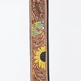 thumbnail image 5 of Hilason Sunflower Floral Hand Tooled Strong Genuine Leather Dog Collar Brown Small, 5 of 5