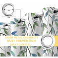 thumbnail image 6 of Blue Green Eucalyptus Blackout Curtains for Bedroom/Living Room, Thermal Insulated Kitchen Curtains, Spring Botanical Leaves Weeping Grommet Darkening Window Treatment Drapes 27.5"x39"x2, 6 of 8