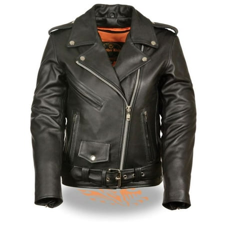 milwaukee leather womens classic m c jacket black milwaukee leather womens classic m c jacket black
