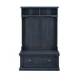 thumbnail image 4 of Crosley Furniture Seaside Wood 4 Hook Hall Tree in Distressed Navy, 4 of 10