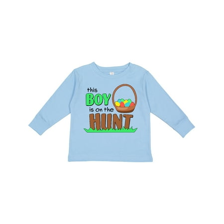 

Inktastic This Boy is on the Hunt- Easter Eggs Gift Toddler Boy Girl Long Sleeve T-Shirt