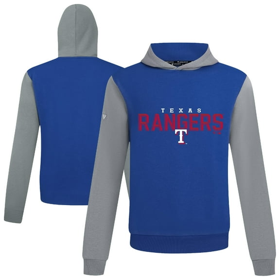 Men's Levelwear Royal Texas Rangers Throwback Carve Ultimate Hoodie